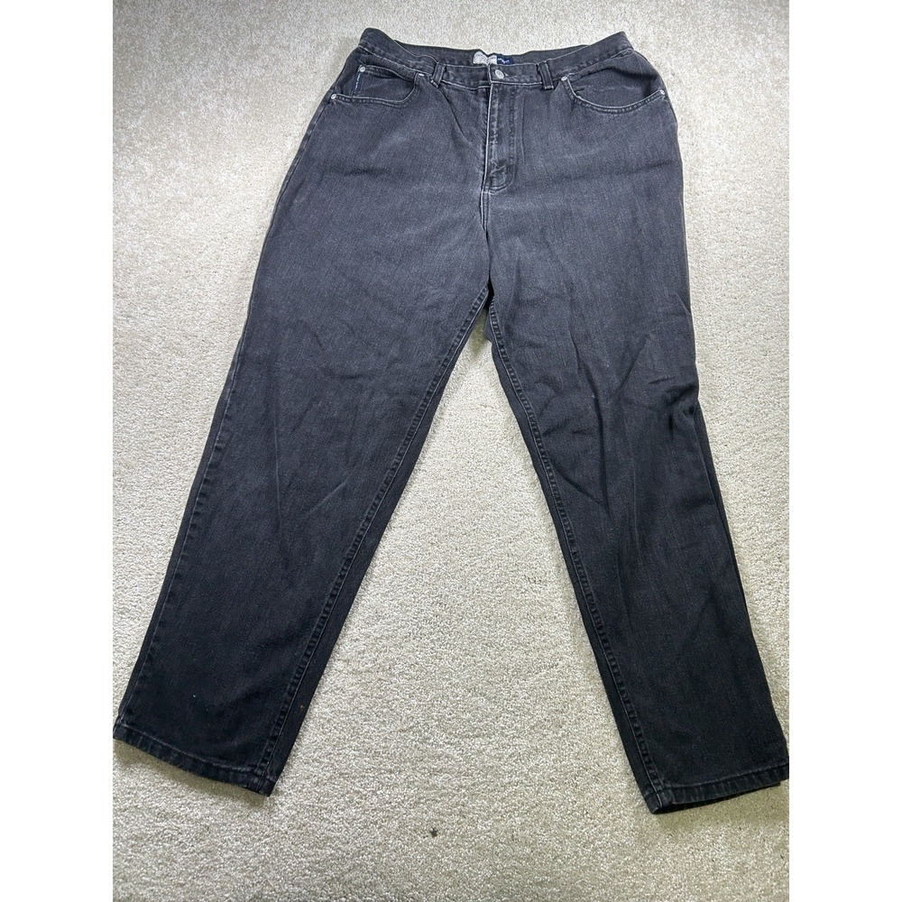 Faded Glory‎ Womens Size 18W Tall Relaxed Fit Black Denim Jeans